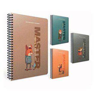 Gıpta Lazy Master Spiralli Karton Kapak Defter 17X24 80 Yp Çizgili - 1