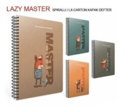 Gıpta Lazy Master Spiralli Karton Kapak Defter A4 80 Yaprak Çizgili - Gıpta