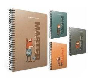 Gıpta Lazy Master Spiralli Karton Kapak Defter A4 80 Yaprak Kareli - 1