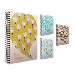 Gıpta Massege Notes Spiralli Sert Kapak Defter 17X24 120 Yaprak Kareli - Gıpta