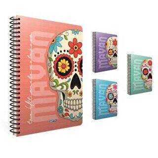 Gıpta Mayan Defter Kareli Spiralli Karton Kapak A4 80 Yaprak - 1
