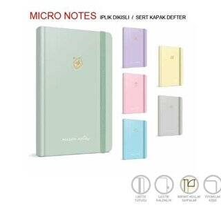 Gıpta Micro Notes İplik Dikiş Sert Kapak Defter A5 120 Yaprak Çizgili - 1