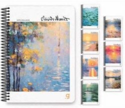 Gıpta Monet Spiralli Sert Kapak Defter 17X24 100 Yaprak Çizgili - Gıpta