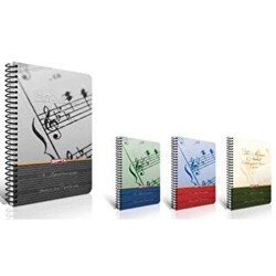 Gıpta Müzik Defter Spiralli Sert Kapak A4 80 Yaprak - Gıpta