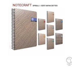 Gıpta Notecraft Defter Spiralli Sert Kapak A6 96 Yaprak Çizgisiz - Gıpta