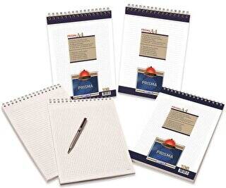 Gıpta Prisma Spiralli Karton Kapak Blok A4 100 Yaprak Kareli - 1