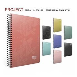 Gıpta Project Defter Spiralli Sert Kapak 17x24 Cm 120 Yaprak Manager - Gıpta