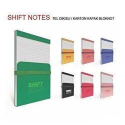Gıpta Shıft Notes Tel Dikiş Karton Kapak Bloknot 13x21 Cm 80 Yaprak Çizgili - Gıpta