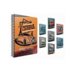 Gıpta Speed Notes Tel Dikişli Pp Kapak Defter A4 80Yp Kareli - Gıpta