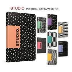 Gıpta Studio Defter Çizgili İplik Dikiş Sert Kapak 120 Yaprak 17x24 Cm - Gıpta