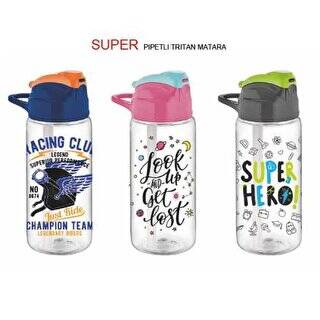 Gıpta Super Pipetli 500Cc Desenli Tritan Matara - 1