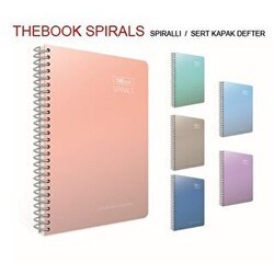 Gıpta Thebook Defter Çizgili Spiralli Sert Kapak 17x24 Cm - Gıpta