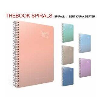 Gıpta Thebook Spirals Defter Kareli Spiralli Sert Kapak 100 Yaprak 17x24 Cm - 1