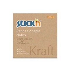 Gıpta Yapışkanlı Not Kağıdı 76X76 Kraft 100 Yaprak - Gıpta