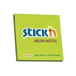 Gıpta Yapışkanlı Not Kağıdı 76X76 Neon Yeşil 100 Yaprak - Gıpta