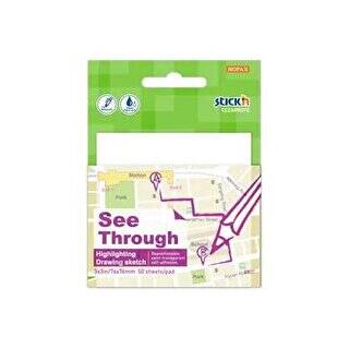 Gıpta Yapışkanlı Not Kağıdı 76X76 Yarı Saydam Beyaz 50 Yaprak - 1