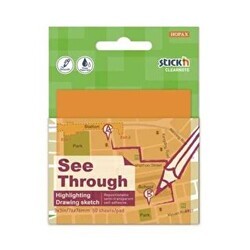 Gıpta Yapışkanlı Not Kağıdı 76X76 Yari Saydam Neon Turuncu 21710 - Gıpta