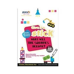 Gıpta Yaratici Çalişma Kitabi Yapışkanlı Çikartma Kitabi Kare 10 Yaprak - Gıpta