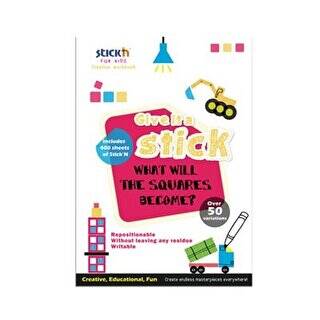 Gıpta Yaratici Çalişma Kitabi Yapışkanlı Çikartma Kitabi Kare 10 Yaprak - 1