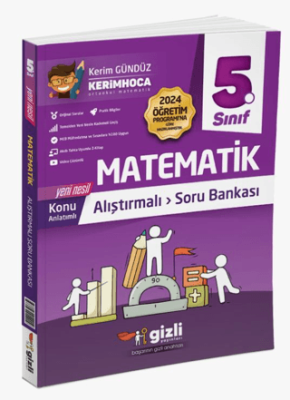 Gizli Yayınları 5. Sınıf Matematik Konu Anlatımlı Soru Bankası - 1
