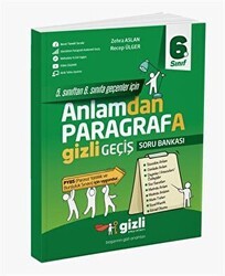 Gizli Yayınları 6. Sınıf Anlamdan Paragrafa Gizli Geçiş - Gizli Yayınları