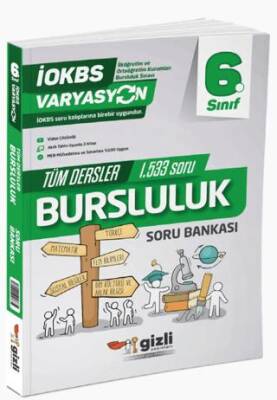 Gizli Yayınları 6. Sınıf Varyasyon Tüm Dersler Bursluluk Soru Bankası - 1