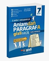 Gizli Yayınları 7. Sınıf Anlamdan Paragrafa Gizli Geçiş - Gizli Yayınları