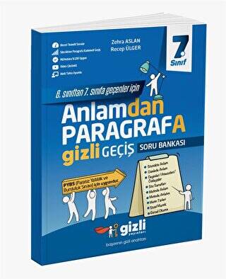 Gizli Yayınları 7. Sınıf Anlamdan Paragrafa Gizli Geçiş - 1