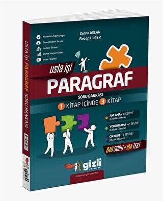 Gizli Yayınları 7. ve 8. Sınıflar İçin Usta İşi Paragraf - 1