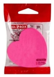 Globox Kalp Şekilli Yapışkanlı Not Kağıdı - Globox