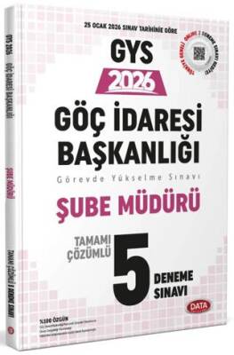 Göç İdaresi Başkanlığı Şube Müdürlüğü GYS Tamamı Çözümlü 5 Deneme Sınavı - 1