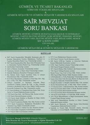 Beka Yayınevi Görevde Yükselme Sınavları - Gümrük Müşavir ve Müşavir Yardımcılığı Sınavları A`dan Z`ye Sair Mevzuat Soru Bankası - 1