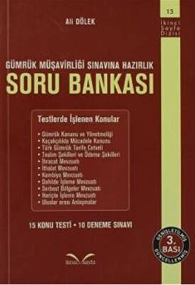 Gümrük Müşavirliği Soru Bankası 15 Konu Testi - 10 Deneme Sınavı - 1