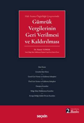 Gümrük Vergilerinin Geri Verilmesi ve Kaldırılması - 1