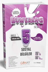 Günay Yayınları 5. Sınıf Bumerang Sosyal Bilgiler Etkinlikli Akıllı Defter Kitap - Günay Yayınları