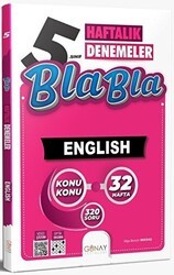 Günay Yayınları 5. Sınıf İngilizce Bla Bla Haftalık Denemeler - Günay Yayınları