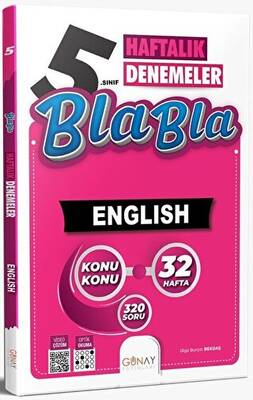 Günay Yayınları 5. Sınıf İngilizce Bla Bla Haftalık Denemeler - 1