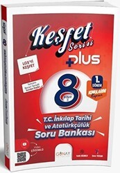 Günay Yayınları 8. Sınıf Keşfet Plus Serisi T.C. İnkılap Tarihi ve Atatürkçülük 1. Dönem Soru Bankası - Günay Yayınları