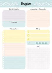 Günlük Planlayıcı 5 - Wenote Tasarım