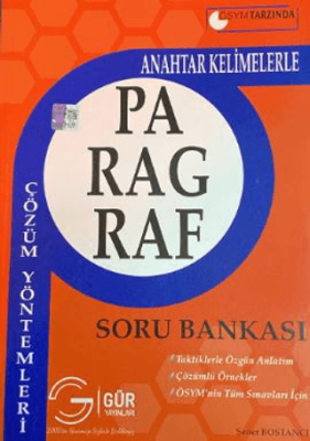 Gür Yayınları ÖSYM Tarzı Anahtar Kelimelerle Paragraf Çözüm Yöntemleri - 1
