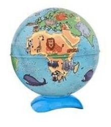 Gürbüz Globe Kalemtraş Hayvanlı Küre 10 Cm - Gürbüz