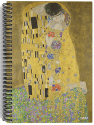 Gustav Klimt - The Kiss, 1907-08 - Spiralli Defter 13 - Çizgisiz - 100 Sayfa - Miosho