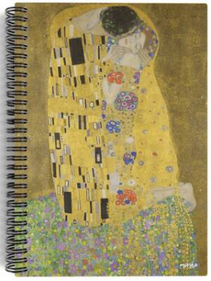 Gustav Klimt - The Kiss, 1907-08 - Spiralli Defter 13 - Çizgisiz - 100 Sayfa - 1