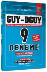 GUY-DGUY Gelir Uzman Yardımcılığı 9 Deneme, Eş Değer DUY-GUY Çıkmış Sorular Çözümlü - 1