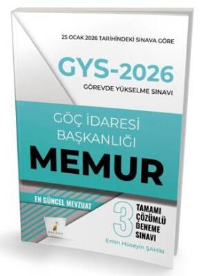 GYS 2026 Görevde Yükselme Sınavı Göç İdaresi Başkanlığı Memur Tamamı Çözümlü 3 Deneme Sınavı - 1