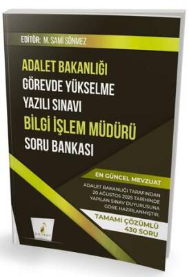 GYS Adalet Bakanlığı Görevde Yükselme Yazılı Sınavı Bilgi İşlem Müdürü Soru Bankası - 1
