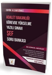 GYS Adalet Bakanlığı Görevde Yükselme Yazılı Sınavı Şef Soru Bankası - Pelikan Tıp Teknik Yayıncılık