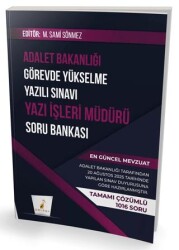 GYS Adalet Bakanlığı Görevde Yükselme Yazılı Sınavı Yazı İşleri Müdürü Soru Bankası - Pelikan Tıp Teknik Yayıncılık