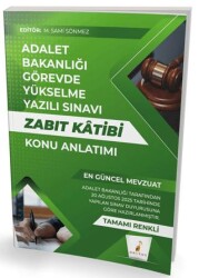 GYS Adalet Bakanlığı Görevde Yükselme Yazılı Sınavı Zabıt Katibi Konu Anlatımı - Pelikan Tıp Teknik Yayıncılık