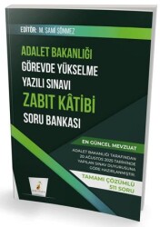 GYS Adalet Bakanlığı Görevde Yükselme Yazılı Sınavı Zabıt Katibi Soru Bankası - Pelikan Tıp Teknik Yayıncılık